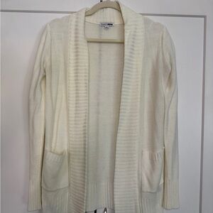 Fashion Nova Ivory Ribbed Cardigan
